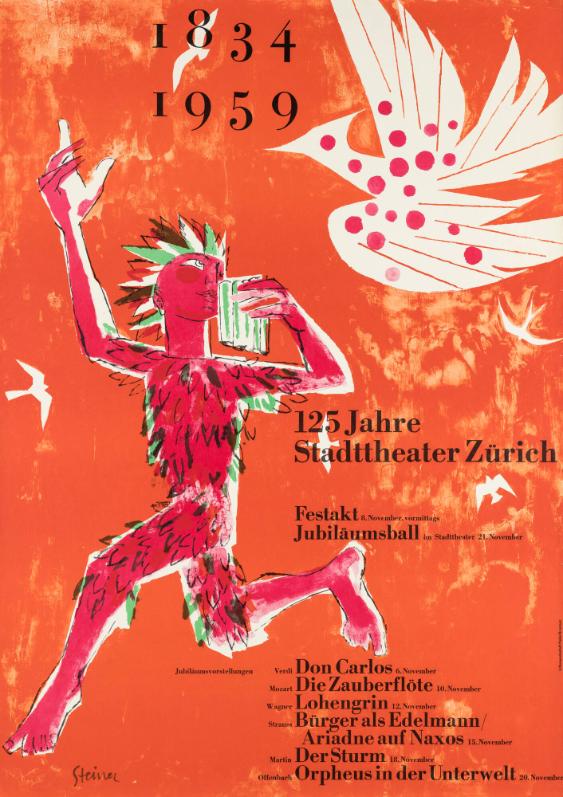 1834 - 1959 - 125 Jahre Stadttheater Zürich - Festakt - Jubiläumsball