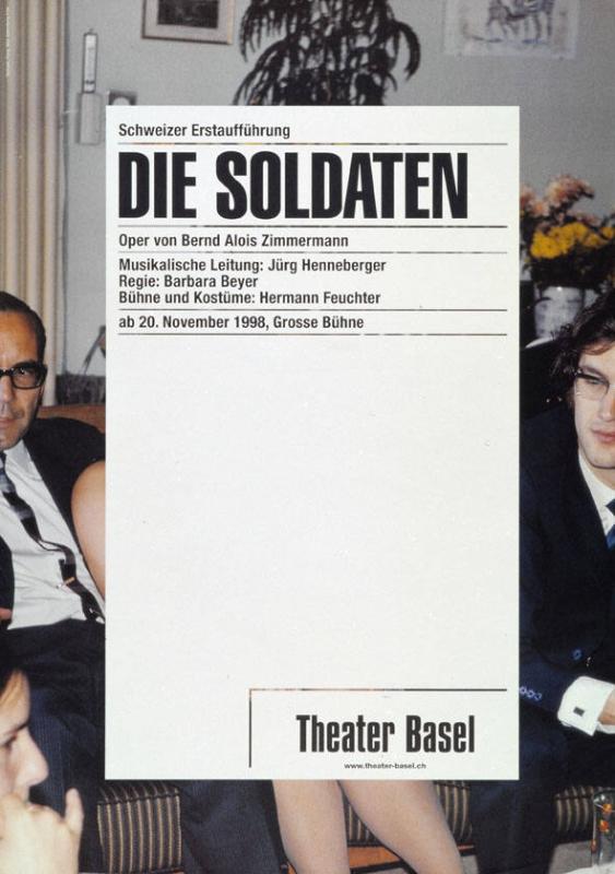 Schweizer Erstaufführung - Die Soldaten - Oper von Bernd Alois Zimmermann - Musikalische Leitung: Jürg Henneberger - Regie: Barbara Beyer - Bühne und Kostüme: Hermann Feuchter - ab 20. November 1998, Grosse Bühne