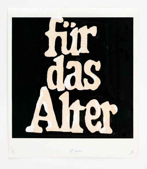 Für das Alter