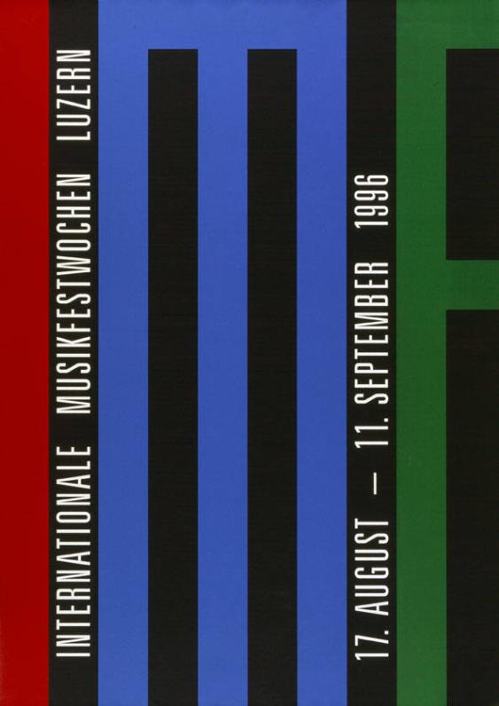 Internationale Musikfestwochen Luzern - 17. August -11. September 1996