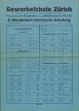 Gewerbeschule Zürich, Stundenplan II. Mechanisch-technische Abteilung, WS 1915-1916 (prov.)