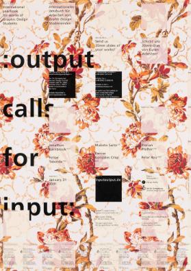 :Output Calls for Input: - International Yearbook for Works of Graphic Design Students - Internationales Jahrbuch für Arbeiten von Grafik-Design Studierenden