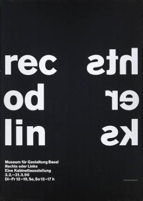 Rechts oder Links - Eine Kabinettausstellung - Museum für Gestaltung Basel