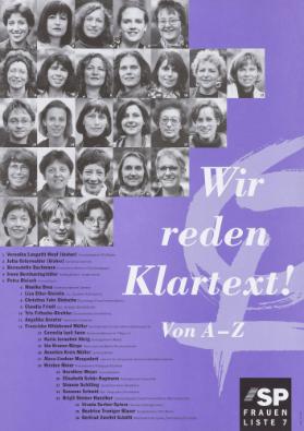 Wir reden Klartext! Von A-Z - SP Frauen Liste 7