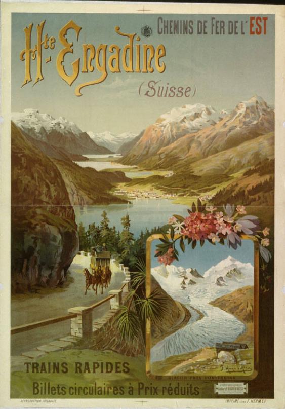 Chemins de fer de l'Est - Hte. Engadine - Trains rapides