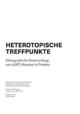 Heterotopische Treffpunkte