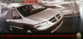 Chrysler Voyager dès 33 990.- Les notions d`espace et de temps sont relatives. En voici la preuve.