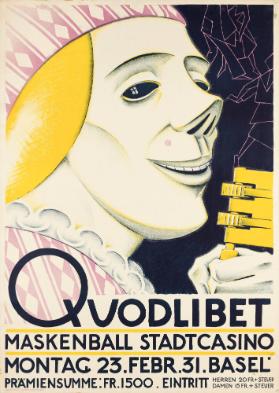 Quodlibet - Maskenball Stadtcasino - Montag 23. Febr.31.Basel