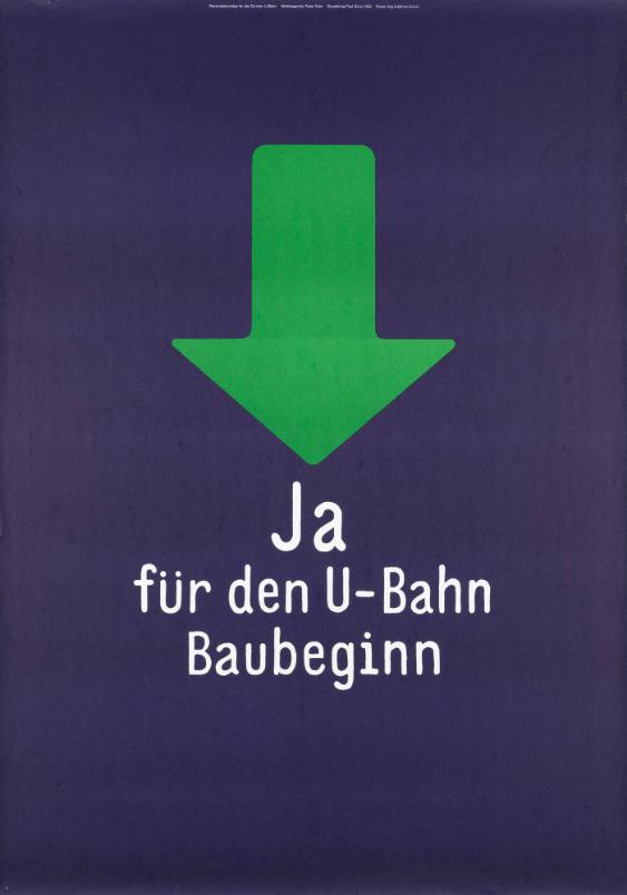 Ja für den U-Bahn Baubeginn