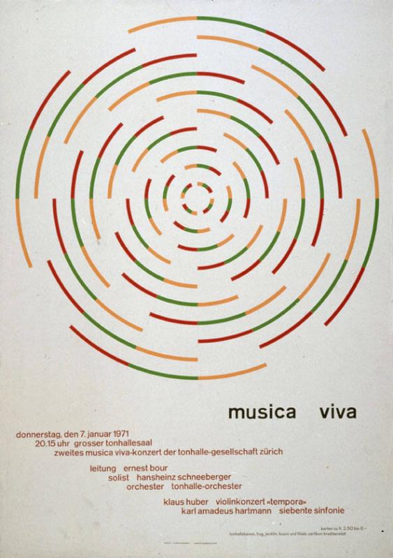 Musica viva - Donnerstag, den 7. Januar 1971 - Grosser Tonhallesaal - Klaus Huber - Violinkonzert "Tempora" - Klaus Amadeus Hartmann - Siebente Sinfonie