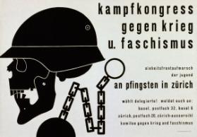 Kampfkongress - gegen Krieg - u. Faschismus - (...) - an Pfingsten in Zürich
