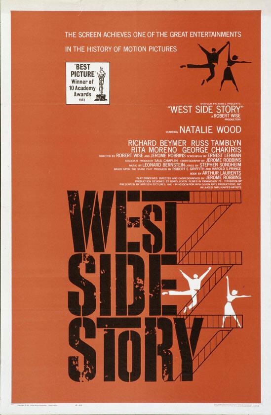 Westside Story - The screen achieves one of the great entertainments in \ the history of motion pictures - Best Picture - Winner of 10 Academy Awards 1961