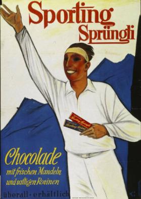 Sporting Sprüngli - Chocolade mit frischen Mandeln und saftigen Rosinen