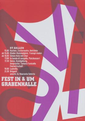 1 Mai - St. Gallen - Fest in & um Grabenhalle