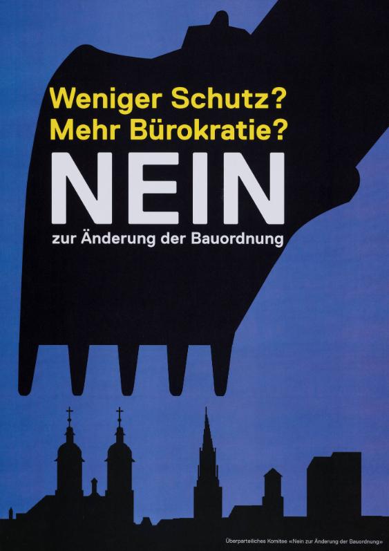 Weniger Schutz? Mehr Bürokratie? Nein zur Änderung der Bauordnung