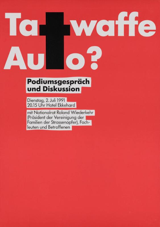 Tatwaffe Auto? Podiumsgespräch und Diskussion