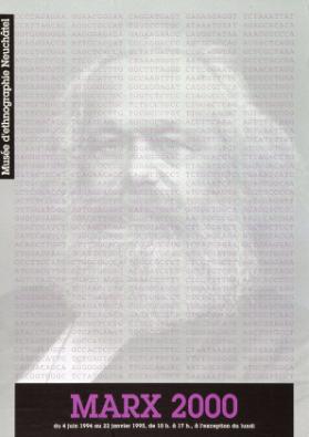 Marx 2000 - Musée d'ethnographie Neuchâtel - du 4 juin 1994 au 22 janvier 1995