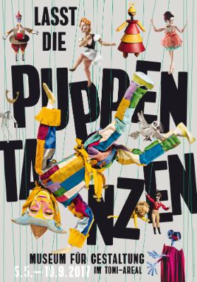 Iza Hren, Lasst die Puppen tanzen, Ausstellungsplakat, 2017, Museum für Gestaltung, © Iza Hren