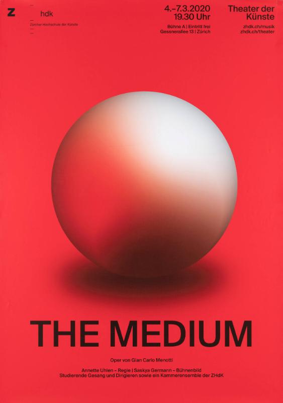 The Medium - Oper von Gian Carlo Menotti - Annette Uhlen-Regie - Saskia Germann-Bühnenbild - Studierende Gesang und Dirigieren sowie ein Kammerensemble der ZHdK - Theater der Künste - Bühne A