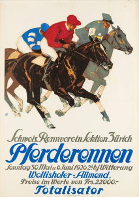 Schweiz. Rennverein Sektion Zürich - Pferderennen - Wollishofer-Allmend. Totalisator