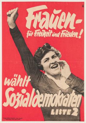 Frauen - für Freiheit und Frieden! wählt Sozialdemokraten - Liste 2