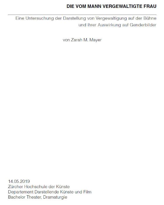Die vom Mann vergewaltigte Frau