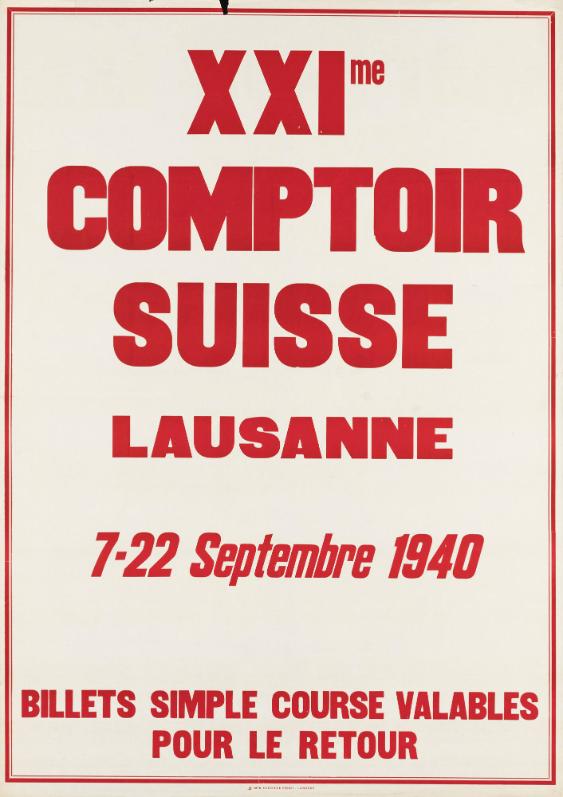 XXIme Comptoir Suisse Lausanne