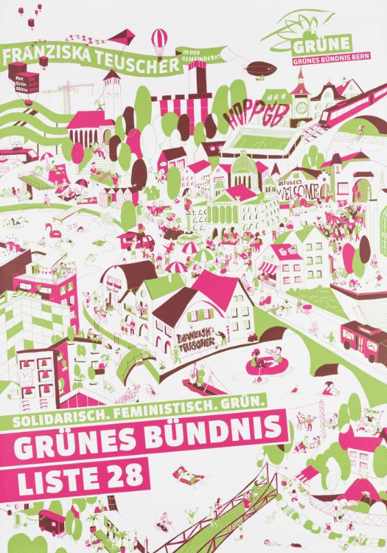 Franziska Teuscher in den Gemeinderat - Solidarisch. Feministisch. Grün - Grünes Bündnis Liste 28