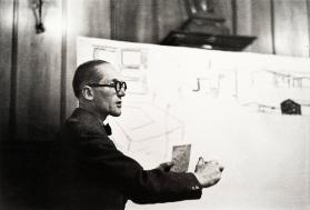 Le Corbusier anlässlich des am 12. Januar 1938 vom Ingenieur- und Architekten-Verein in der Sch…