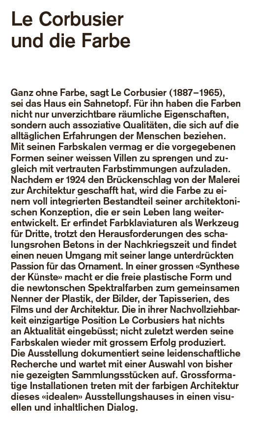 Le Corbusier und die Farbe