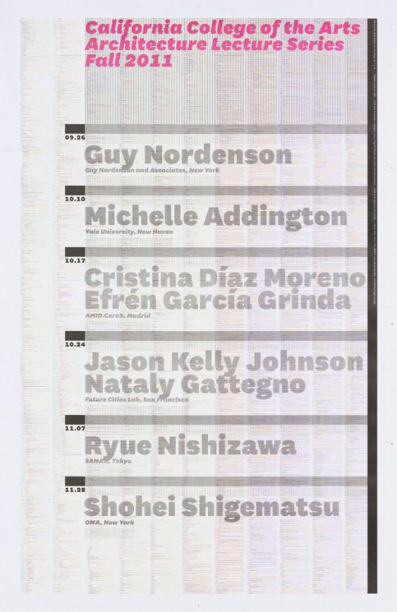 California College of the Arts -  Architecture Lecture Series Fall 2011