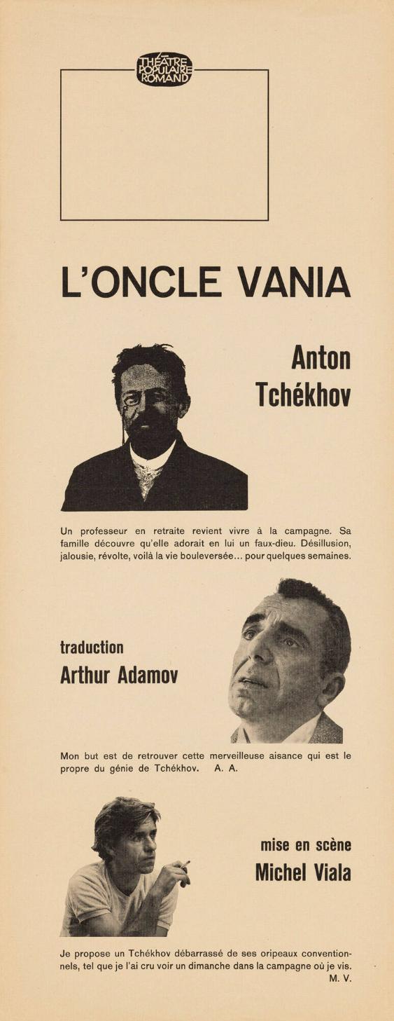 L'oncle Vania Anton Tchékhov - Traduction Arhur Adamov - mise en scène Michel Viala