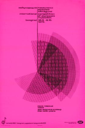 [In kyrillischer Schrift] - International competition of jeunesses musicales Beograd 1973