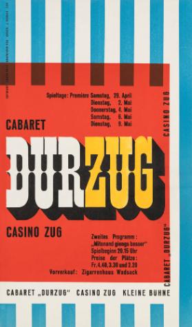 Cabaret "Durzug" - Casino Zug kleine Bühne