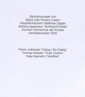 Dialog / No Dialog