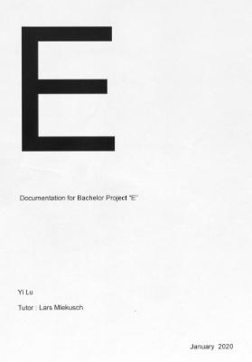 Bachelor Project "E"