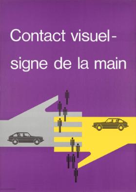 Contact visuel - signe de la main