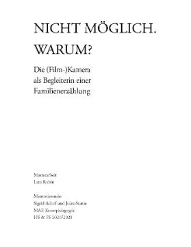 Nicht möglich. Warum?