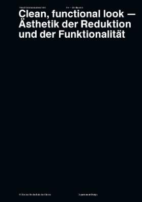 Clean, functional look — Ästhetik der Reduktion und der Funktionalität