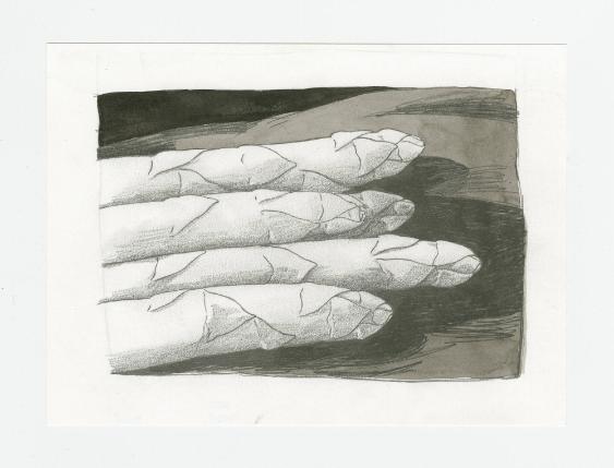 [Die langen Weissen mit den violetten Köpfen]