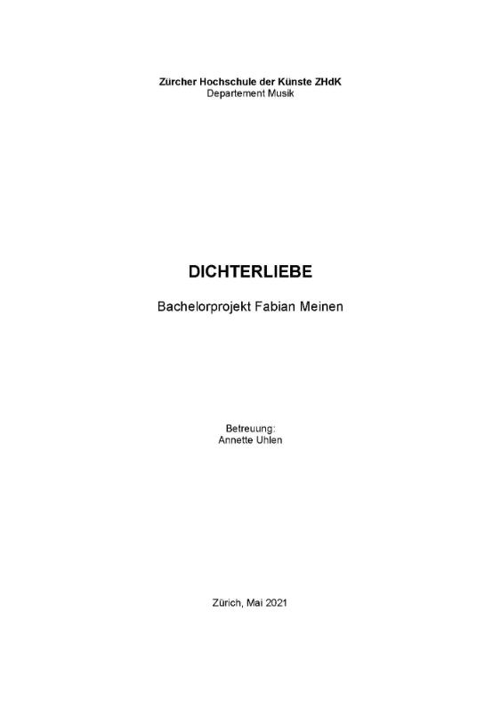 Dichterliebe