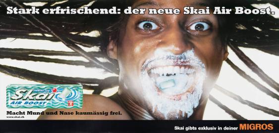 Stark erfrischend: der neue Skai Air Boost. Macht Mund und Nase kaumässig frei. Skai gibts exklusiv in deiner Migros