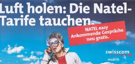 Luft holen: Die Natel-Tarife tauchen. NATEL easy  Ankommende Gespräche neu gratis. Swisscom mobile