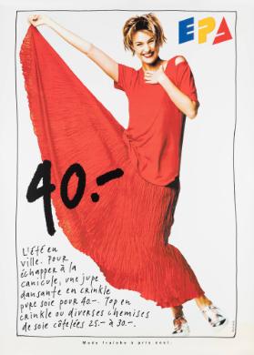 40.- - L'été en ville. (...) - Mode fraîche à prix cool. EPA