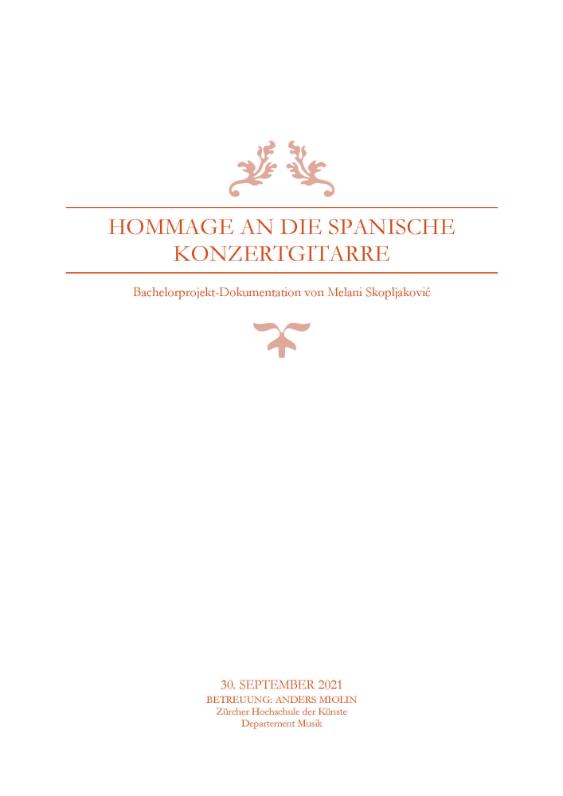 Hommage an die spanische Konzertgitarre