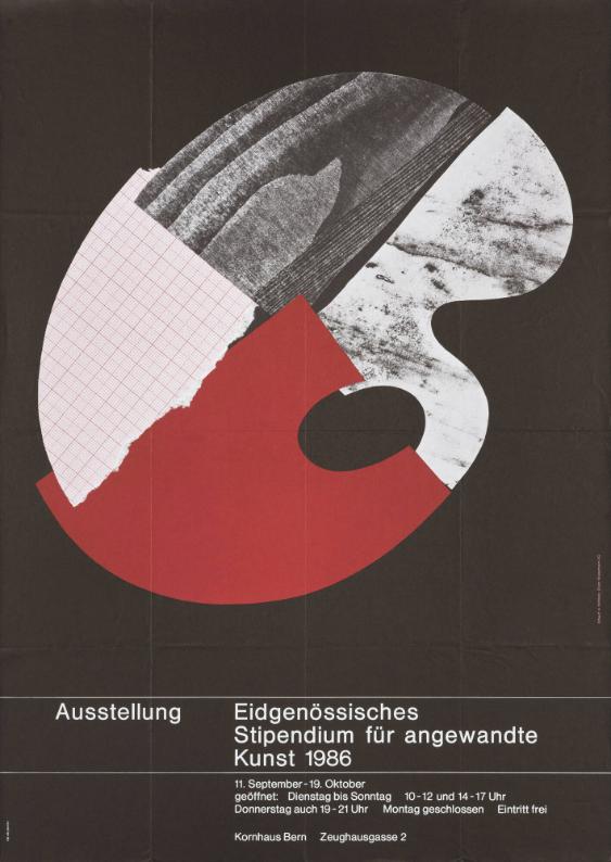 Ausstellung - Eidgenössisches Stipendium für angewandte Kunst 1986 - Kornhaus Bern
