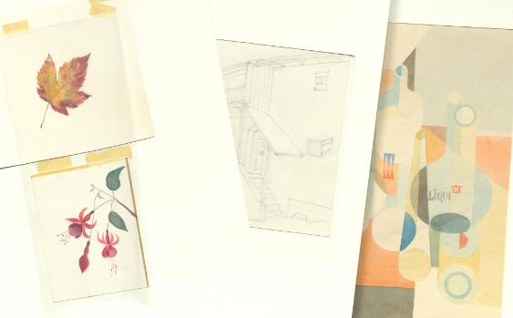 Arbeiten aus den Vorkursen bei Karl Schmid und Walter Binder