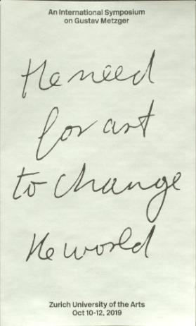 The Need for Art to Change the World