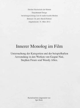 Innerer Monolog im Film
