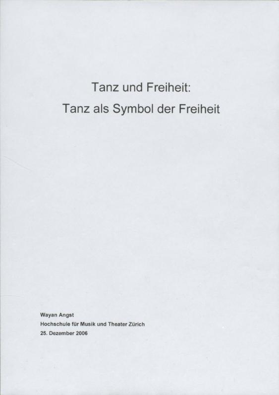 Tanz und Freiheit: Tanz als Symbol der Freiheit